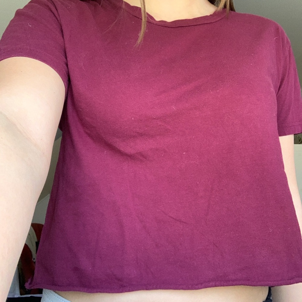 Maroon top from pink